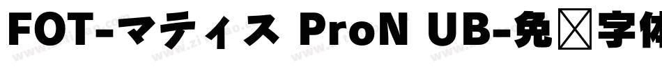FOT-マティス ProN UB字体转换